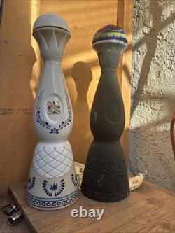 2 Empty Bottle clase azul Añejo, Reposado 750 ML, Size 750 ML Tequil