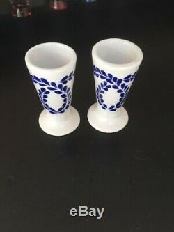 2 PC Clase Azul Individually Hand-Crafted Painted Tequila Snifter Shot Glass 4