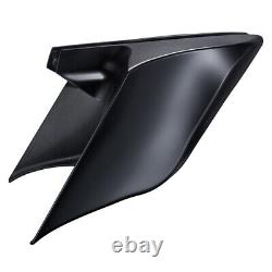 2 into 1 Stretched Extended Saddlebags Side Cover For 93-13 Harley Touring