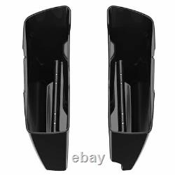 2 into 1 Stretched Saddlebags Extended Bag Rear Fender For 2014+ Harley Touring