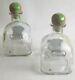 2 X Patron Silver Tequila Empty Bottles & Corks 750ml Arts Crafts Decor