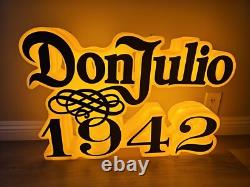 30x21x5 Don Julio 1942 Tequila LED 3D Bar Sign Man Cave Rechargeable MINT