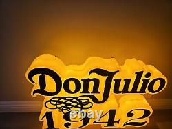 30x21x5 Don Julio 1942 Tequila LED 3D Bar Sign Man Cave Rechargeable MINT