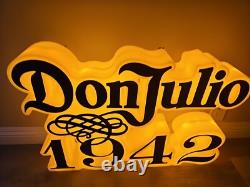30x21x5 Don Julio 1942 Tequila LED 3D Bar Sign Man Cave Rechargeable MINT