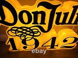 30x21x5 Don Julio 1942 Tequila LED 3D Bar Sign Man Cave Rechargeable MINT