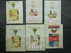 35x Wine Liquor Champagne Tequila Label Collection Mexico Trademans Samples