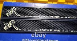 39 X Leyenda del Milagro Tequila Blue Shot Glasses & 2 Bar Rails WithBox