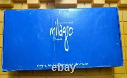 39 X Leyenda del Milagro Tequila Blue Shot Glasses & 2 Bar Rails WithBox