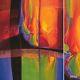 39x41 Tequila Sunrise By Marlys K. Mallet Colorful Reflections Canvas