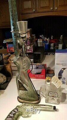 3 X Republic Tequila, Texas Bottle, Old Carbine with GLASESS, Hijos de Villa