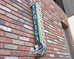 40 Rustic 3D Tequila Metal Wall Art Decor Lighted Tin Marquee Home Bar Pub Sign