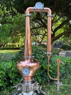 4 Copper Pot Still Column for Whiskey, Tequila, Brandy and Rum
