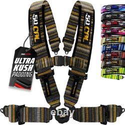 50 Cal 4 Point Harness 2 Camlock RZR Maverick X3 Teryx Talon Tequila Gold