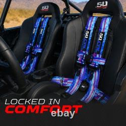 50 Cal 4 Point Harness 3 Camlock withBypass RZR XP Maverick Sarape Tequila Gold