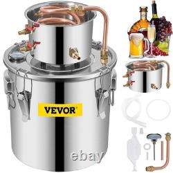 5Gal Alcohol Distiller Kit Stainless Steel Home Brewing, Copper Tube, Thermome