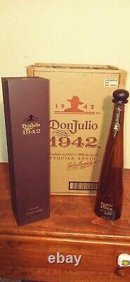 (6) Don Julio 1942 Tequila Empty Bottles 750ml -with corks and boxes