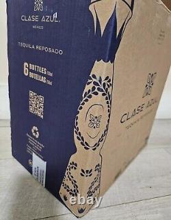 6 EMPTY BOTTLE Clase Azul Tequila WITH Box, Empty 6pk