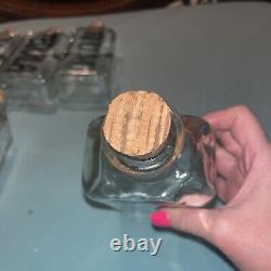 6 NEW TCW Wheaton Glass LIQUOR BOTTLE Bourbon Scotch Gin Vodka Tequila Rum USA