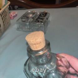 6 NEW TCW Wheaton Glass LIQUOR BOTTLE Bourbon Scotch Gin Vodka Tequila Rum USA