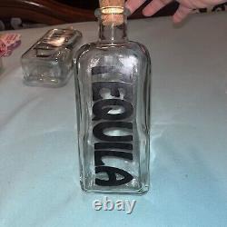 6 NEW TCW Wheaton Glass LIQUOR BOTTLE Bourbon Scotch Gin Vodka Tequila Rum USA