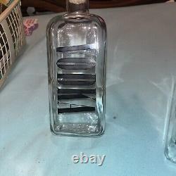 6 NEW TCW Wheaton Glass LIQUOR BOTTLE Bourbon Scotch Gin Vodka Tequila Rum USA