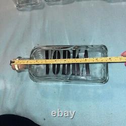 6 NEW TCW Wheaton Glass LIQUOR BOTTLE Bourbon Scotch Gin Vodka Tequila Rum USA