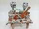 7 Bench Buddy Tequila Guitar Catrina Talavera Ceramic Mexican Day Of The Dead