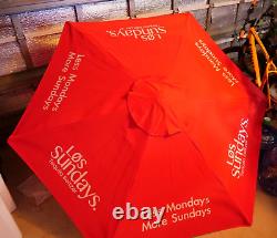 7' LOS SUNDAYS TEQUILA SELTZER Logo Patio Outdoor Umbrella 7 Ft Promo Bar Decor
