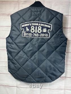 818 Tequila Dickson Quilted Vest Kendall Jenner Kenny's Tequila Delivery RARE