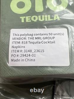 818 Tequila Napkins #1000 Count BRAND NEW Bar Tools Official JENNER KYLIE