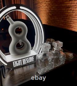 818 tequila light up liquor sign and holder display club white eight reserve