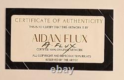 AIDAN FLUX Hand Signed Highly Collectable Print X/69 SNOOPY LOVES TEQUILA COA