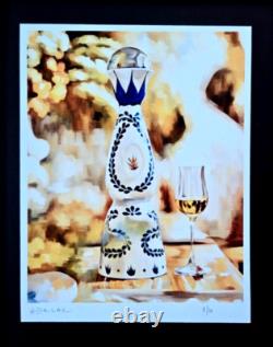 ALEXANDER DULAC TEQUILA CLASE AZUL Hand Signed Authentic Print Ed. Of 10 COA