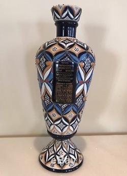 AMOR MIO Tequila Anejo EMPTY Ceramic Mexico Bottle 11.5