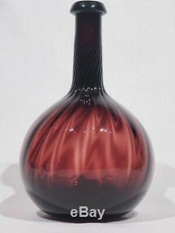 ANTIQUE Mouth Blown AMETHYST GLASS TEQUILA DECANTER BOTTLE Metropolitan Museum