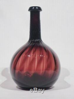 ANTIQUE Mouth Blown AMETHYST GLASS TEQUILA DECANTER BOTTLE Metropolitan Museum