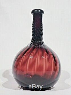 ANTIQUE Mouth Blown AMETHYST GLASS TEQUILA DECANTER BOTTLE Metropolitan Museum