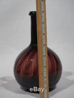 ANTIQUE Mouth Blown AMETHYST GLASS TEQUILA DECANTER BOTTLE Metropolitan Museum