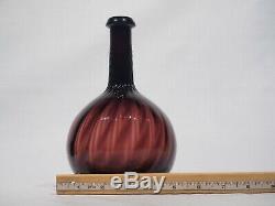 ANTIQUE Mouth Blown AMETHYST GLASS TEQUILA DECANTER BOTTLE Metropolitan Museum