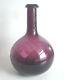 Antique Mouth Blown Amethyst Glass Tequila Decanter Bottle With Pontil Signed M