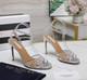 Aquazzura Tequila Blush Leather Sandals