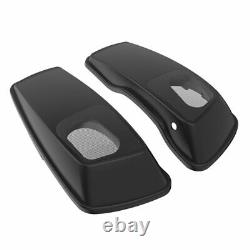 Advanblack 6x9 inch Saddlebag Speaker Lids Audio Cover Fits Harley Touring 2014+