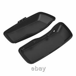 Advanblack Color Matched Normal Stretched Saddlebag Lids for Harley Touring 14+