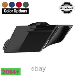 Advanblack Stretched Saddlebag Side Covers For 2014+ Harley Street Road Glide