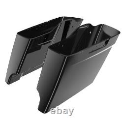 Advanblack Stretched Saddlebag Side Covers For 2014+ Harley Street Road Glide