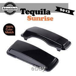 Advanblack Tequila Sunrise Saddlebag Lid Cover Fits 94-13 Harley Touring