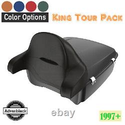Advanblak Color Matched Rushmore King Tour Pak Pack Pad Fits 97+ Harley/Softail