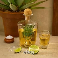 Agave Tequila Decanter Handmade 850ml Bottle