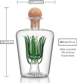 Agave Tequila Decanter Handmade 850ml Bottle