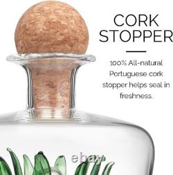 Agave Tequila Decanter Handmade 850ml Bottle